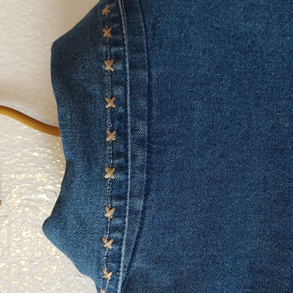 CAT EMBROIDERED Boho Denim Jacket SIZE MEDIUM SALE! - Picture 9 of 16